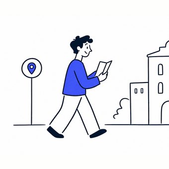 Traveller exploring the city without luggage